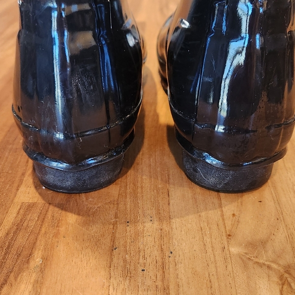 Hunter Tall Gloss Black Boots - Picture 15 of 15